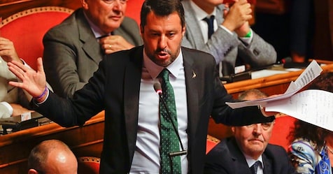 Crisi di governo Salvini parla in Senato Il voto è la via maestra