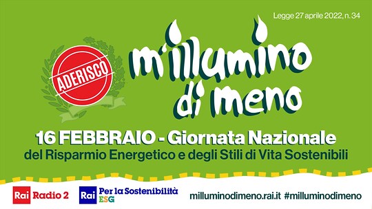 copertina M&#39;Illumino di Meno