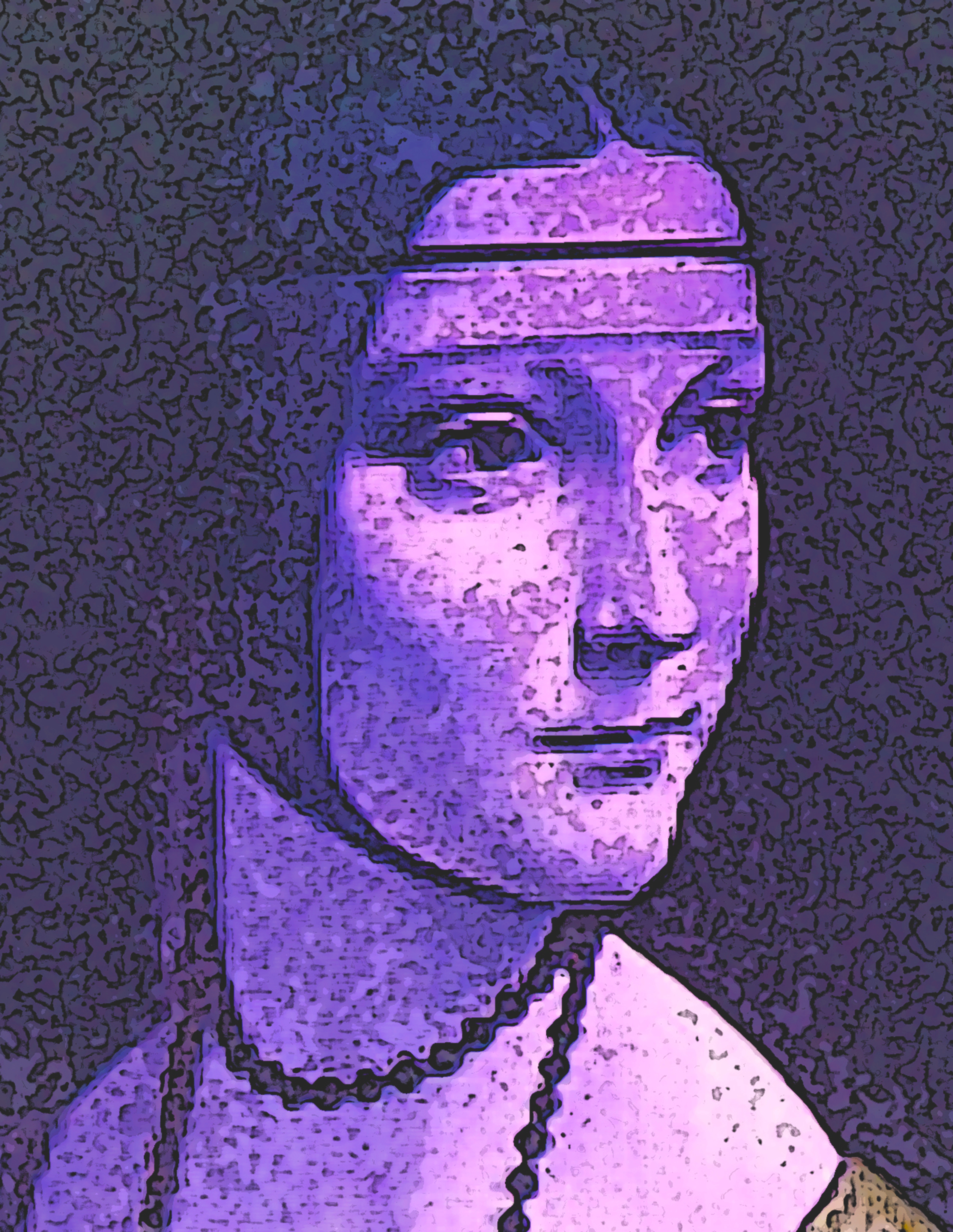 Immagine di 'La dama con l'ermellino' (Per leggerne la descrizione proseguire nel link). Ravvicinata sul viso.