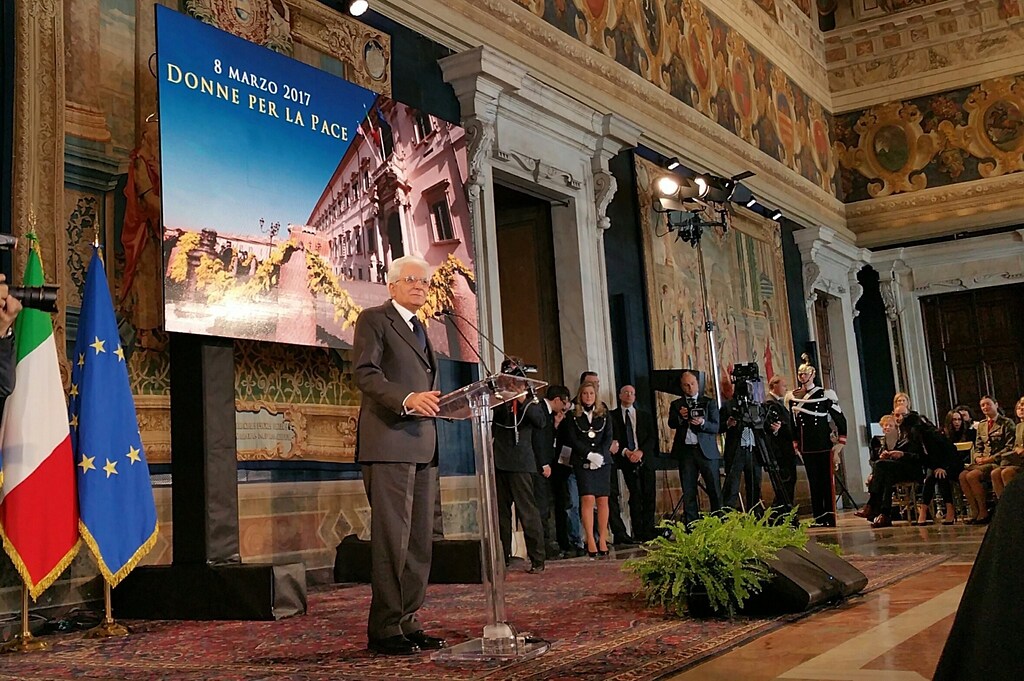 Quirinale Il Capo Dello Stato Mattarella Durante La Cerimonia Per L