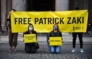 Flashmob per Patrick Zaki: la protesta contro la decisione dell'Egitto di rinnovare la detenzione - Photogallery - Rai News